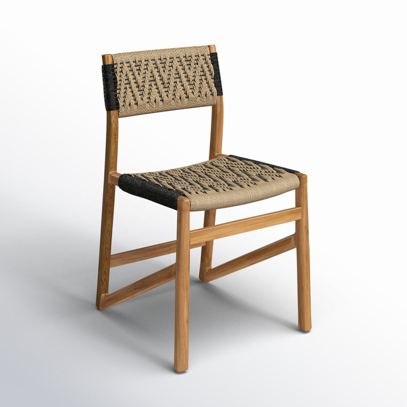 Lumen Teak Upholstered Dining Chair