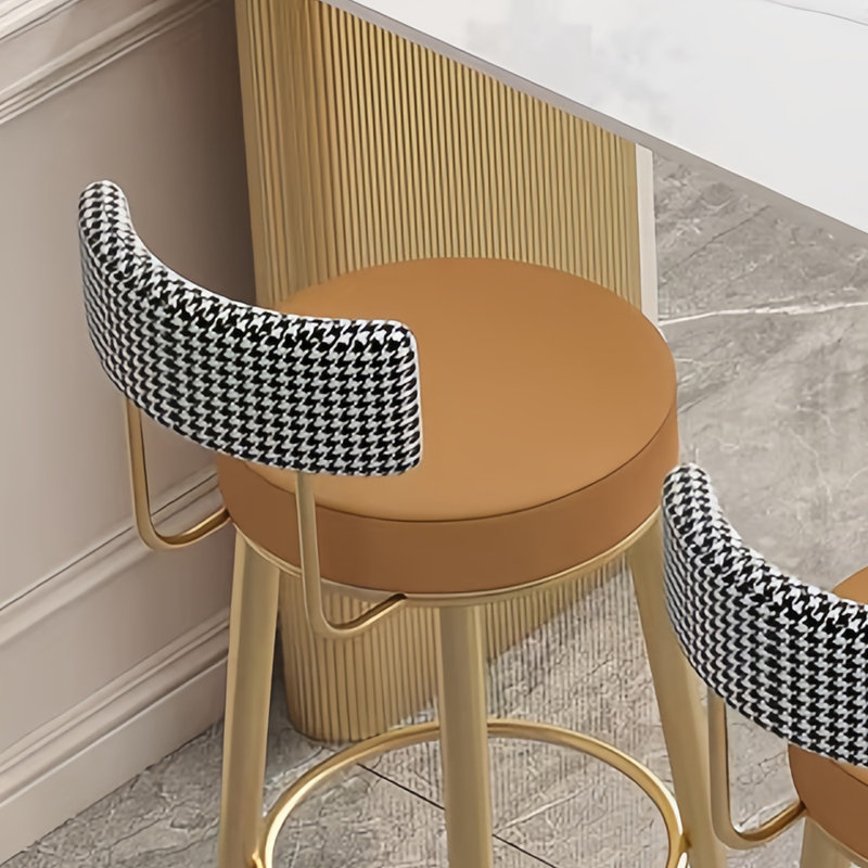 Table de bar moderne et simple, H 41,30 po x L 70,80 po x l 15,70 po, Blanc, Jaune