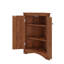 Armoire d'angle triangulaire avec tablettes réglables et portes chics-1696058393