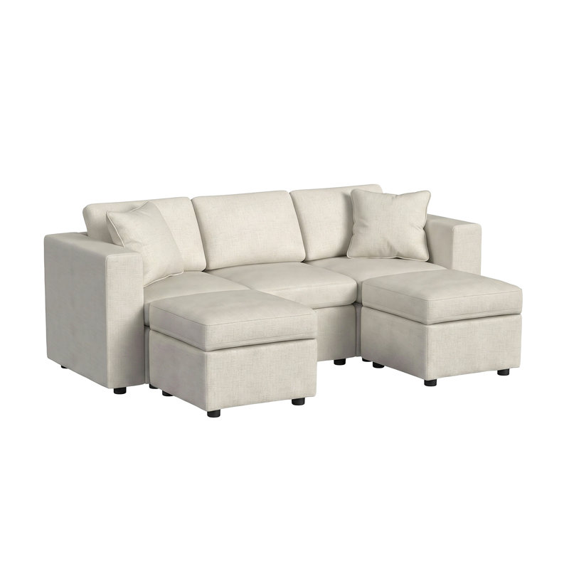 Canapé Lockheart, Polyester beige