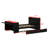 Functional Wooden Daybed with Trundle, Desk, LED Light & USB for Bedroom-132573110