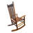 Balcony Porch Adult Brown Rocking Chair - Constructed From Solid Hardwood For Quality And Generous Comfortable Seat Armrest Robust Safe Slatted Back Rest Effortless Assembly With Supplied Hardware-1019441560