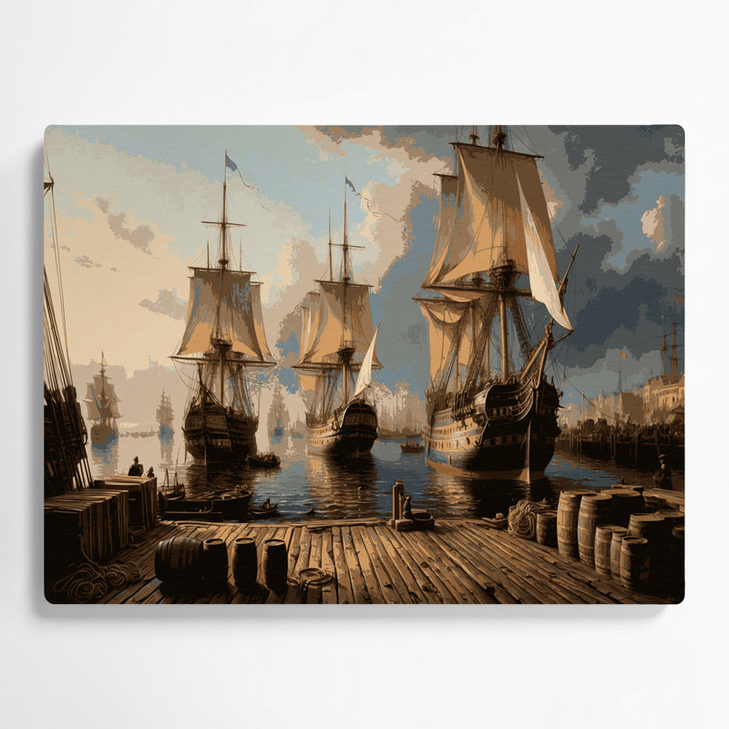 Art mural nautique gris nautique, H 16 po x l 20 po