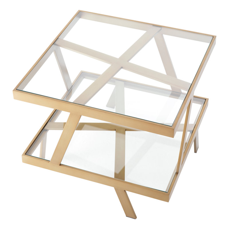 Side Table Billinghurst Brushed Brass Finish - Stand