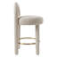 Tabouret de comptoir Daejon Curco (ensemble de 2) gris