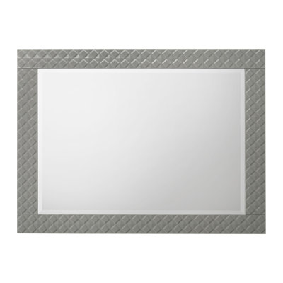 Commode miroir gris ultrabrillant