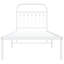 Vidaxl Bed Frame with Metal Headboard-101310390-101310379