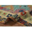 Light Blue Wool Kilim Flat Weave Area Rug 7x10