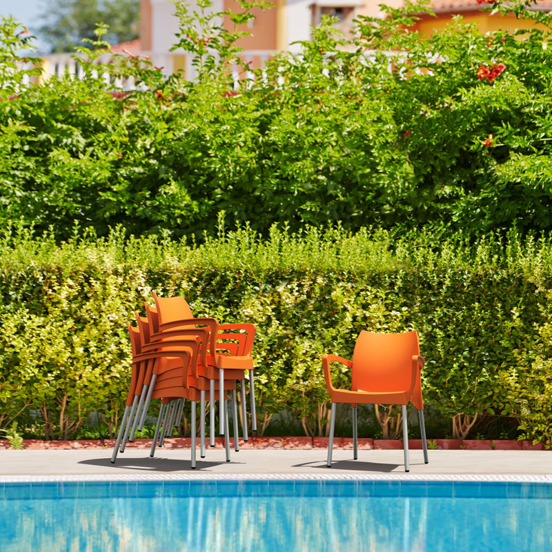 Chaise de salle à manger Murl, Orange
