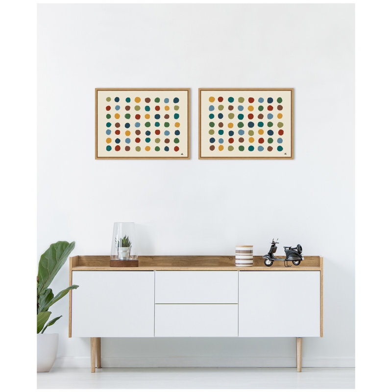 «Meditation No. 3», ensemble de 2 toiles encadrées par Kelly Knaga