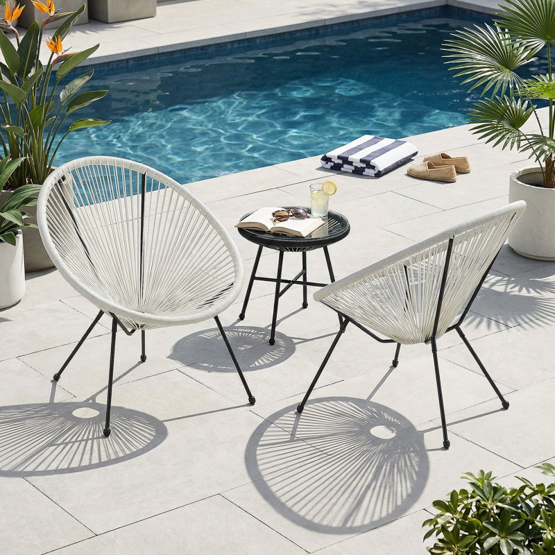Chaise Anson (ensemble de 2) - Blanc