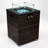 Marelis Square Wicker Propane / Liquefied Petroleum Gas Smokeless Fire Pit