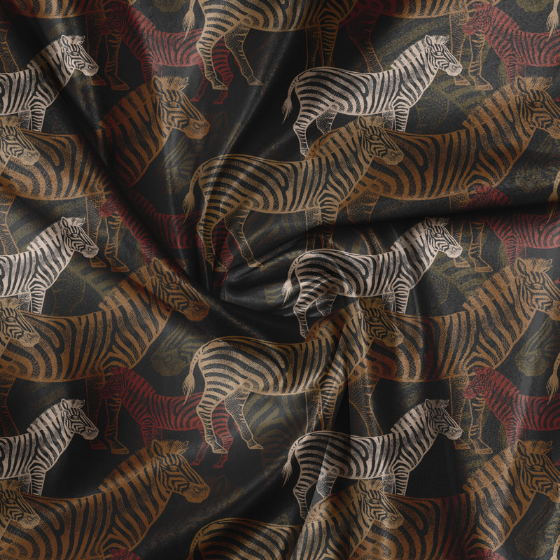 Chelssie Polyester Semi Sheer Curtain Pair
