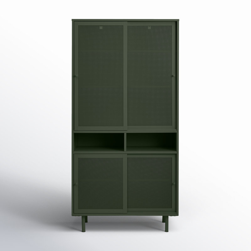 Kolbie 35.5'' Wide 2 - Shelf Storage Cabinet, Green