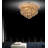 Crystal 14" Chrome Flush Mount Light for Bedrooms Living Rooms Dressing Room Hallways & Foyers, 4-Light with E12 Bulb Base-73322949-73322953
