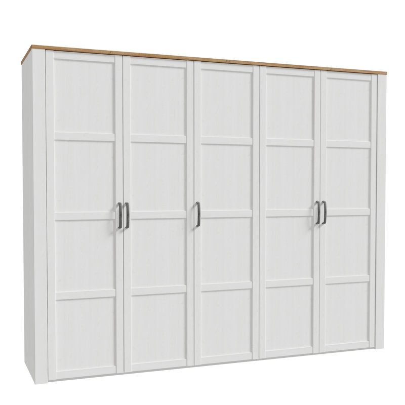 Abidan Manufactured Wood Wardrobe, White