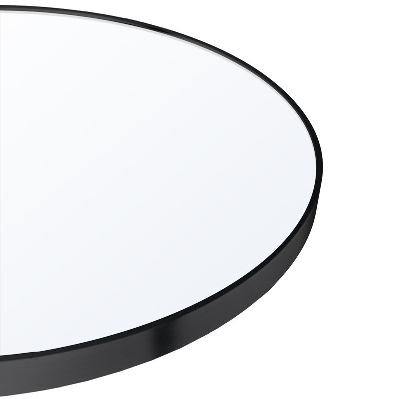 Etz Metal Wall Mirror, Black, 80cm H x 40cm W