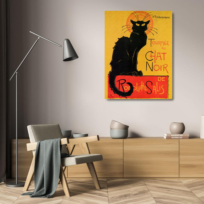 Chat noir, H 24 po x l 18 po