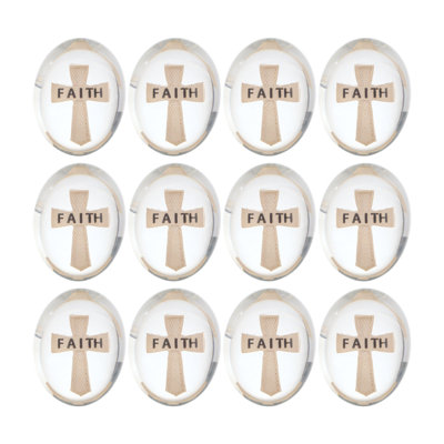 Faith Cross Worry Stone, Set of 12