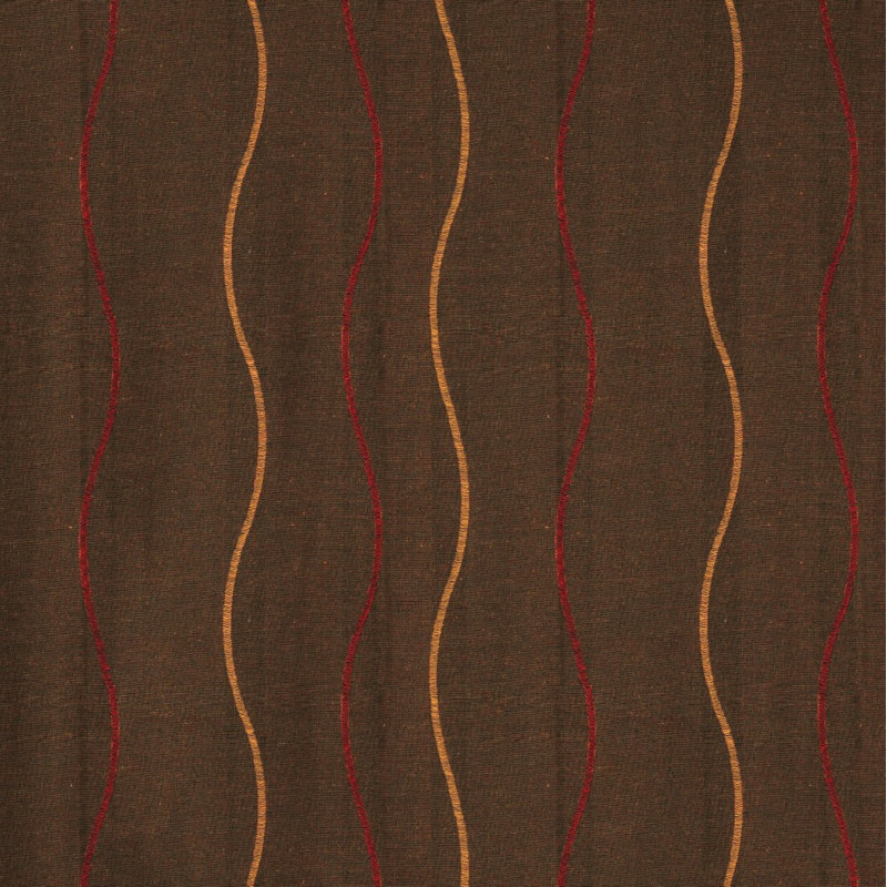 Pedersen Pencil Pleat, Single Curtain, opaque, 132cm Width x 245cm Drop, Orange