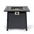 28-Inch Iron Square Propane Fire Pit Table