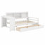 Lit de jour avec bureau, tiroirs de rangement, port de chargement et tablettes-1791999081