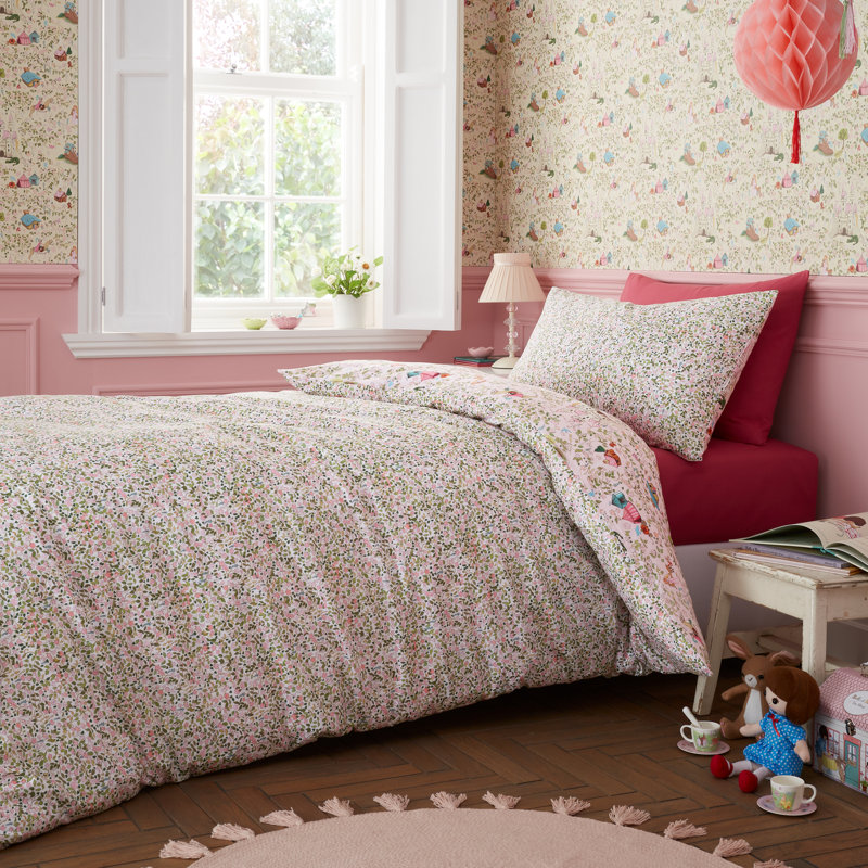 Fairytale Cotton Duvet Cover Set, Double Duvet Cover Set + 1 additional Pillowcase