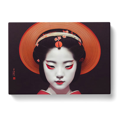 XXX-H1022-WF-8475X Stylish Geisha - Wrapped Canvas Print