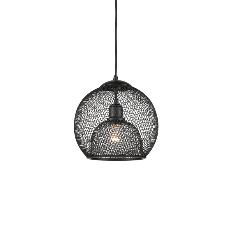Luminaire suspendu 1 en 1 Gibraltar Gibraltar, Noir, H 11,5 po x l 12 po x P 12 po