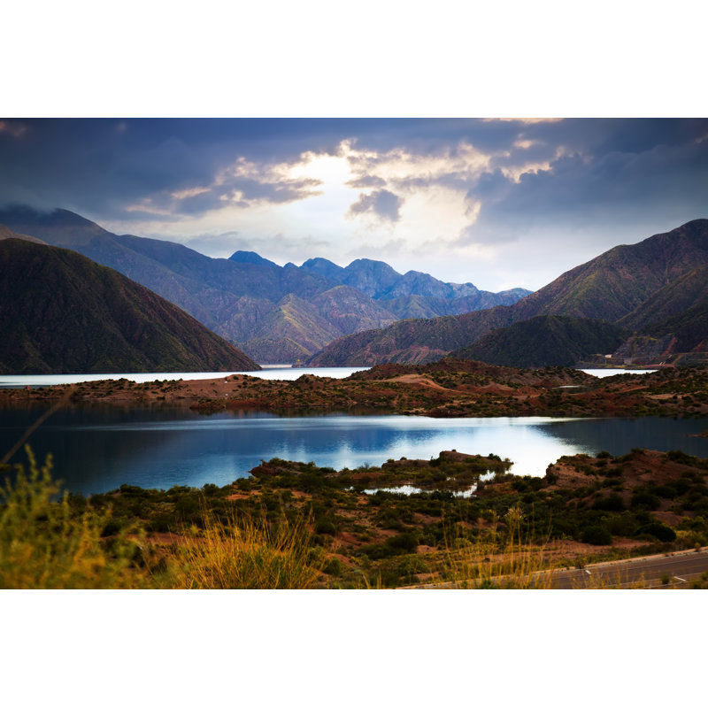 Lake Near Potrerillos, RN7, Andes, Argentina - Wrapped Canvas Print, 30cm H x 46cm W x 3.8cm D