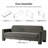 Werts Modern 84" Curved Chenille Sofa-1022560216