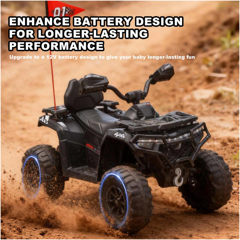 24V ATV TOY CARS 3-8 (no RC), Black