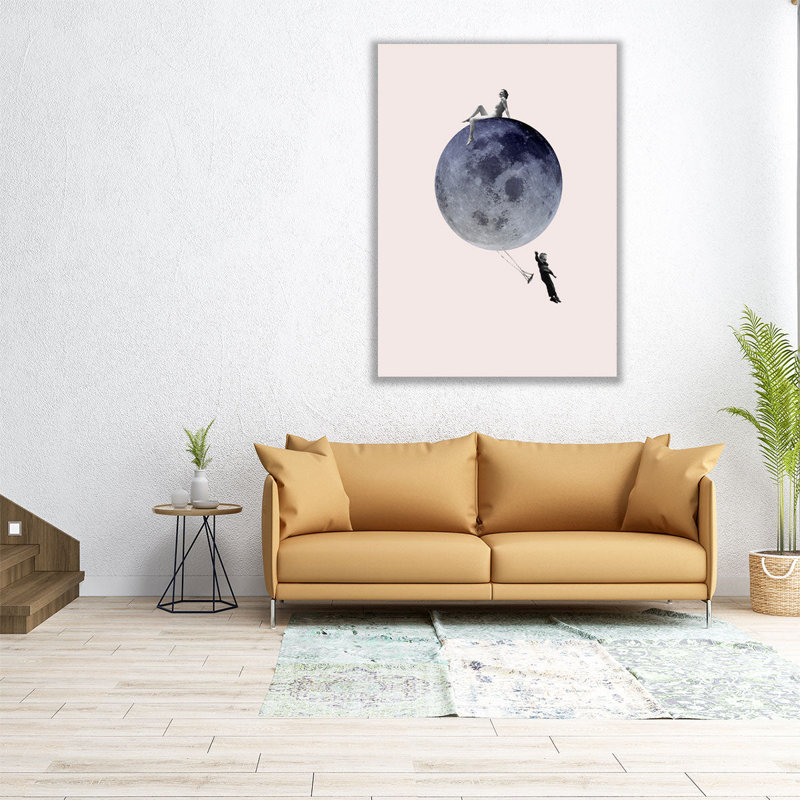 Moon Jump - reproduction d'art sur toile, H 24 po x l 18 po
