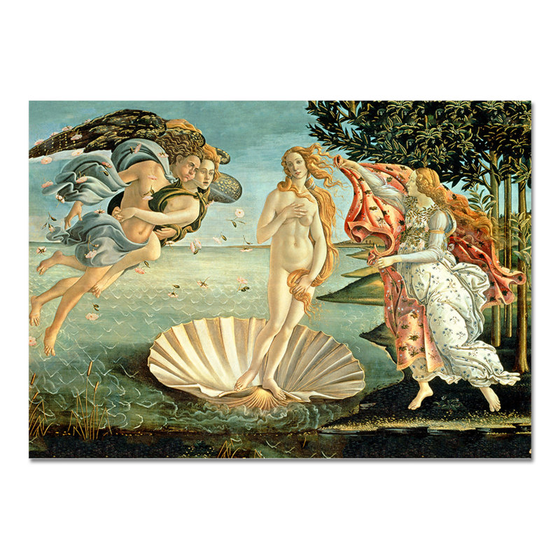 The Birth Of Venus by Sandro Botticelli - No Frame Print on Plastic / Acrylic, 65cm H x 95cm W