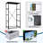 4 Drawer Dresser for Bedroom, Narrow Chest of Drawers, Wooden Top and Study Iron Frame 18"x37.5"-(WxH)