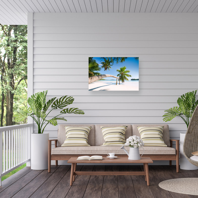 «Tropical Palm» sur impression sur toile, H 30 po x l 47 po