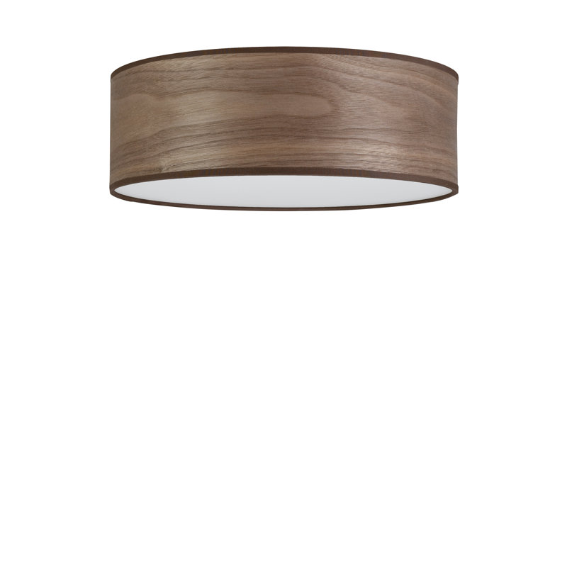 Strayer Flush Mount, Walnut, 10cm H x 30cm W x 26cm D