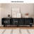Solid Pine TV Stand with Printed Pattern