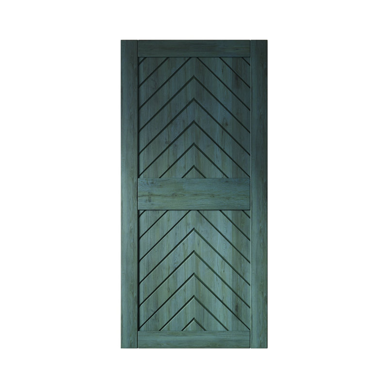 Porte de grange en bois de pin royal 4-en-1 fini pin et non assemblé 36 po x 84 po Homacer de Homacer (usage intérieur seulement)