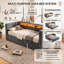 Smart Upholstered Storage Daybeds Upholstered Velvet Daybed-134969718