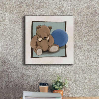 Redwood Rover «Teddy Bear And Ball» par Graphinc, estampe numérique sur toile
