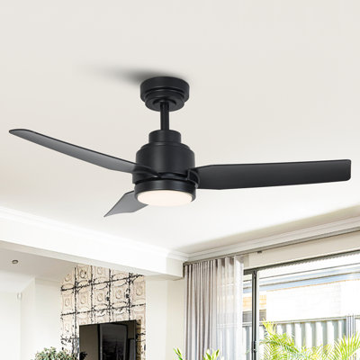 Ventilateur de plafond moderne à DEL avec hélice à intensité variable de 42 po avec appli et télécommande Vaczon