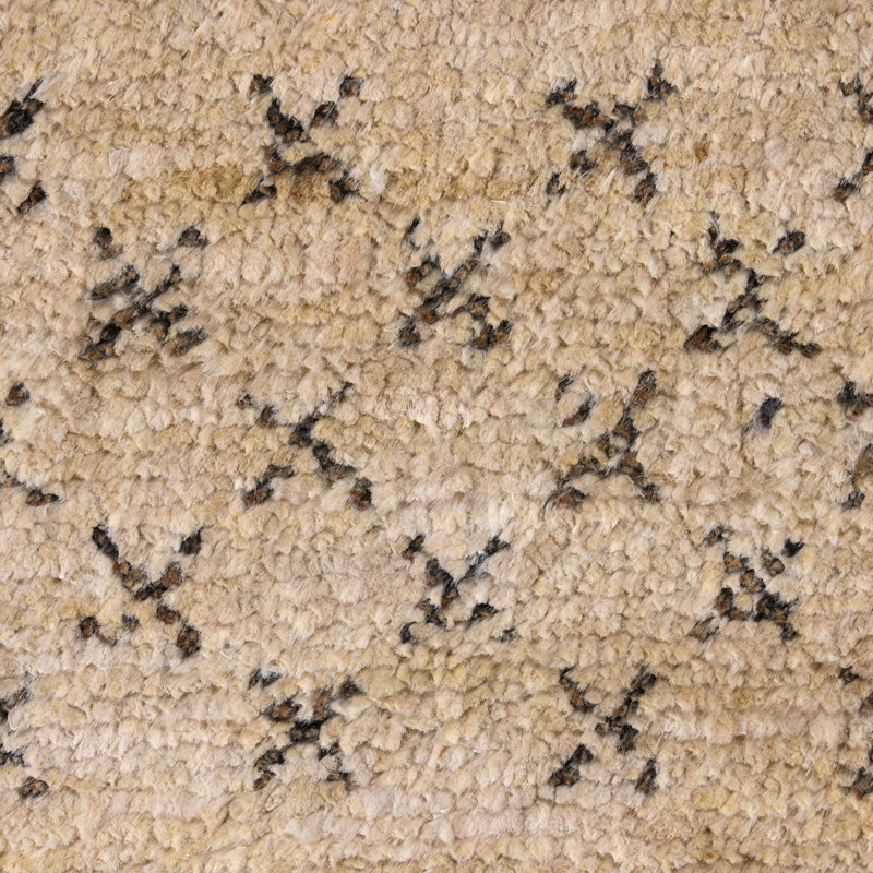 Payal Hand Knotted Jute / Sisal Area Rug in Payal Natural, Rectangle 8' x 10'