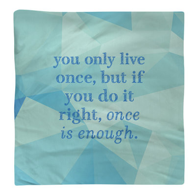 Serviette Faux Gemstone You Only Live Once