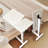 Overbed Bedside Desk Mobile Rolling Laptop Stand Tilting Overbed Table With Wheels Height Adjustable Tray Table For Laptop Bed Sofa Side Table-667142382
