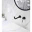 Fixation murale, poignée simple, robinet de lavabo pour la salle de bain, bonde escamotable, sans trop-plein, bec verseur à 360 degrés, chemin d'écoulement d'eau aéré par éclaboussures, arrangement de finition rouille, calendrier d'installation rapide