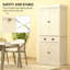 Armoire de cuisine avec lumières DEL, tablettes de porte, tiroir et tablettes réglables-1900052983