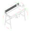 Arcadia Metal Base Writing Desk-330749020