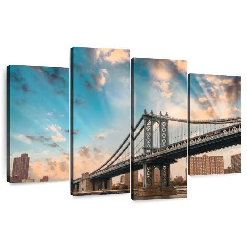 Lynelle Dramatic Manhattan Bridge, 42" H x 68" W