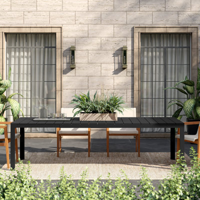 Barbur Extendable Rectangular Outdoor Dining Table